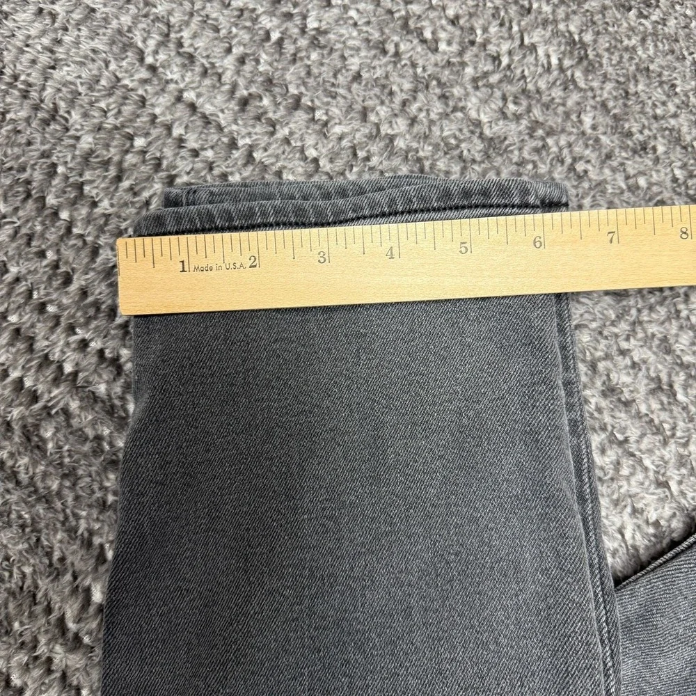 American Eagle Womens Mom Jean High‎ Rise Size 6 Regular Gray Stretch Denim